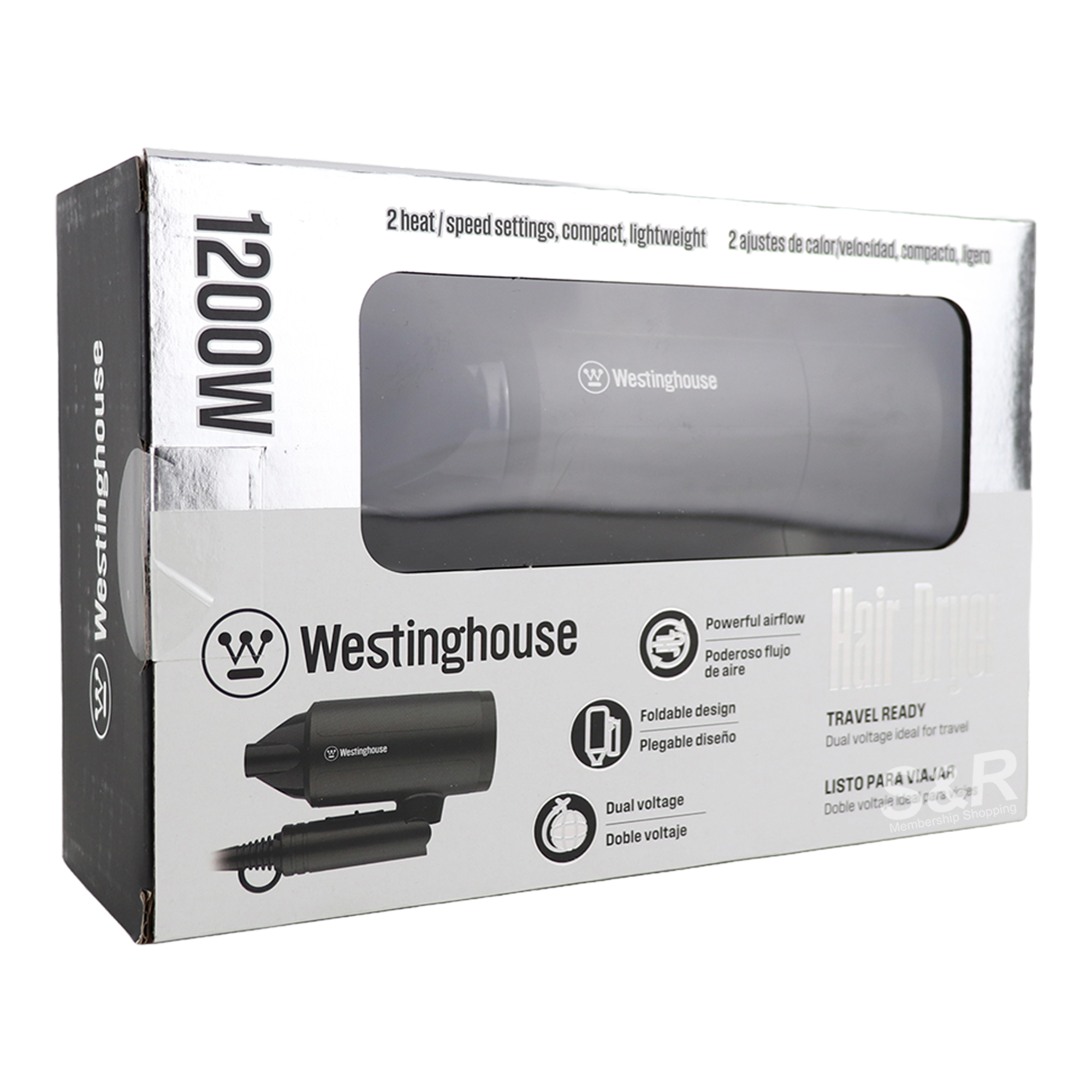 Westinghouse Travel Ready Hair Dryer WHHD003